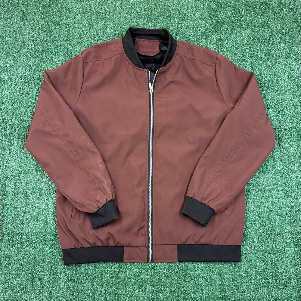 Y2K Vogue Brown Satin‎ Bomber Jacket